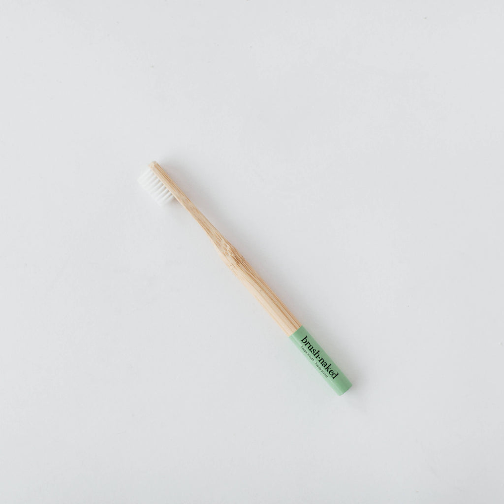 Brush Naked - Adult Medium Nylon Toothbrush: Green