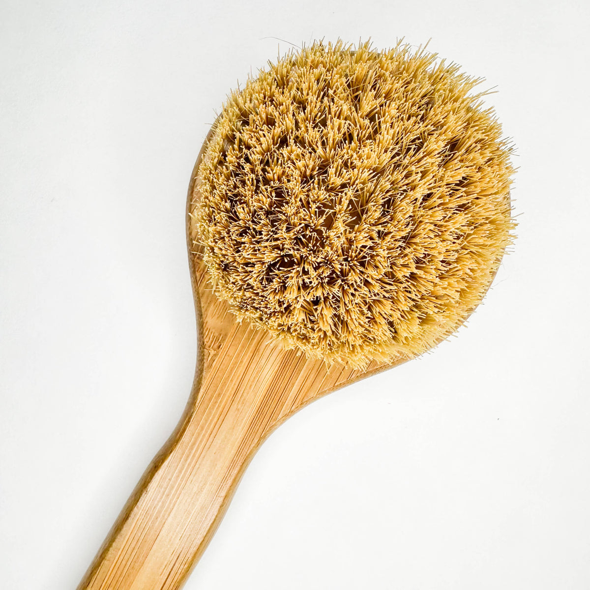 Smile Boutiques - Long Handle Bamboo Dry Body Brush | Natural Sisal Bristles