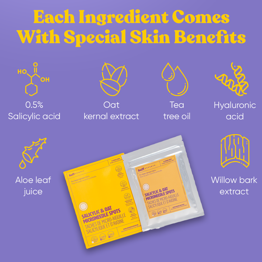 Buff Experts - 🇨🇦 - Salicylic & Oat Microdart Spots - Treats Ingrown Hairs
