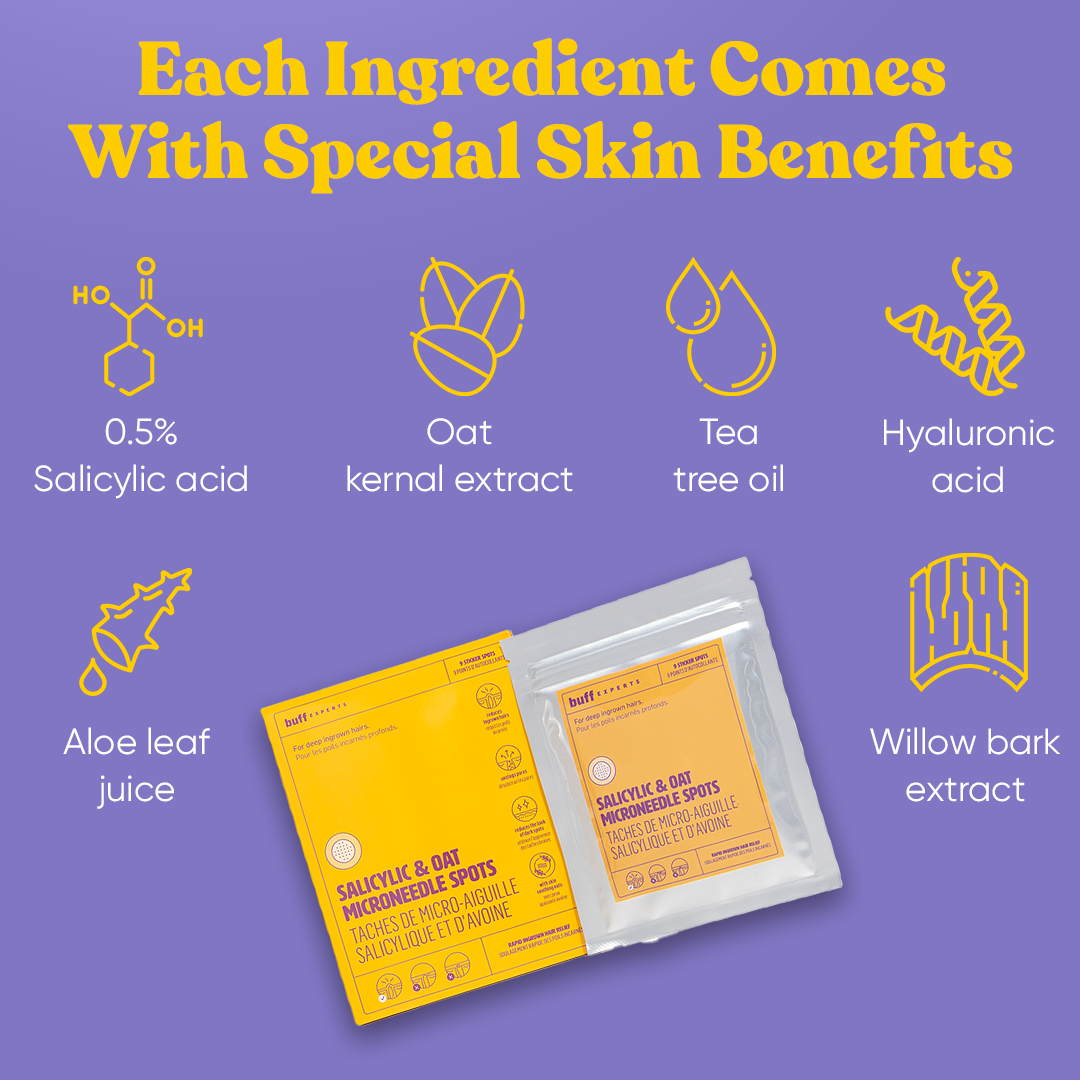Buff Experts - 🇨🇦 - Salicylic & Oat Microdart Spots - Treats Ingrown Hairs