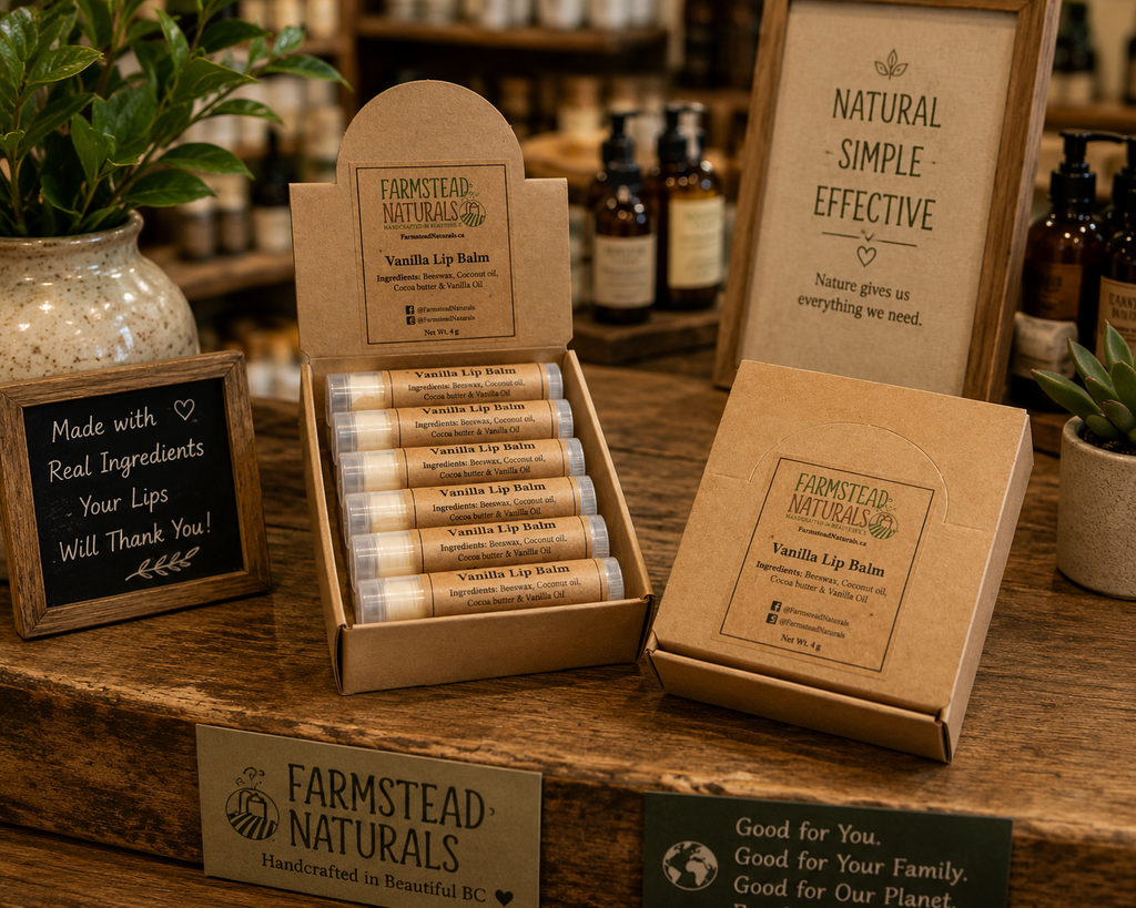 Farmstead Naturals - Natural Lip Balm | Bulk | Farmstead Naturals: Vanilla