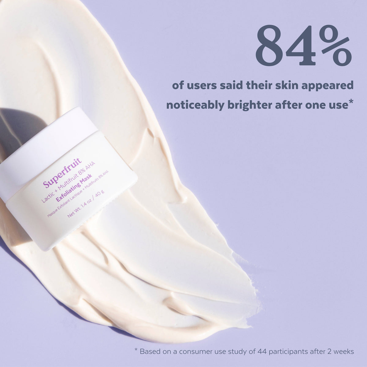 Three Ships - Superfruit Lactic + Multifruit 8% AHA Exfoliating Mask (40g)