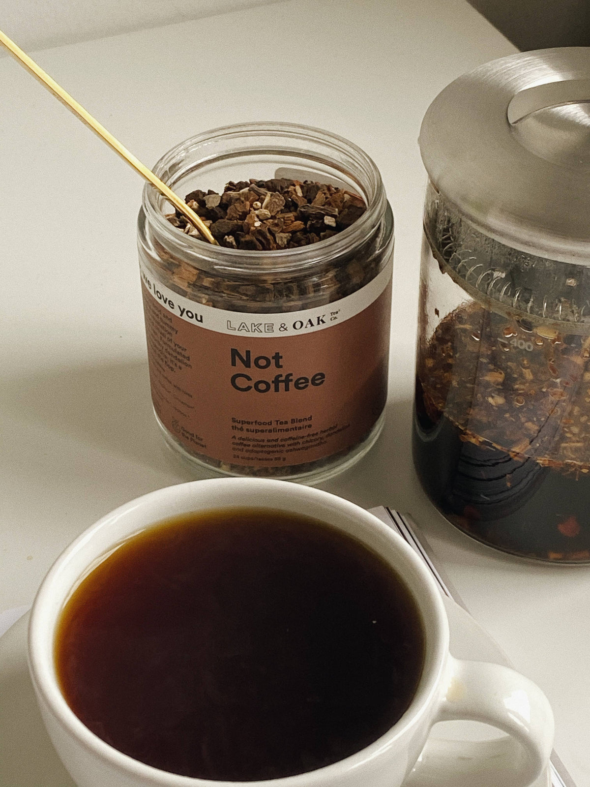 Lake & Oak Tea Co. - Not Coffee - Superfood Tea: Retail Jar