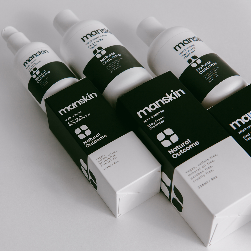 Natural Outcome Skincare - Man Skin Daily 3 Step Regimen Face Set