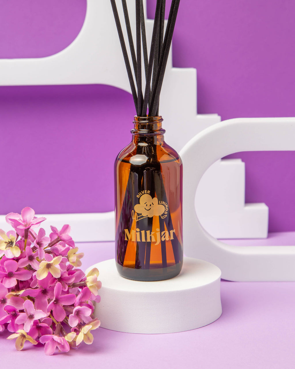 Milk Jar Candle Co. - Silver Linings - Palo Santo & Oud 4 oz Reed Diffuser