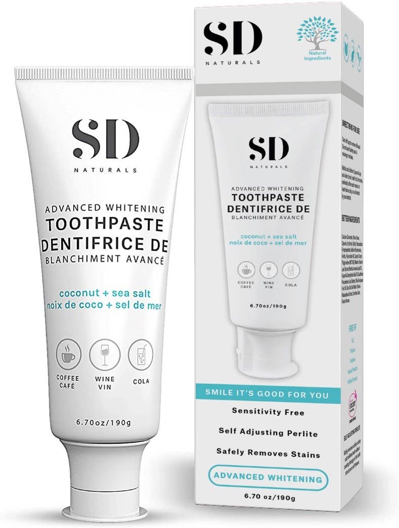 Spa Dent Naturals - Advanced Whitening Toothpaste - Coconut and Sea Salt