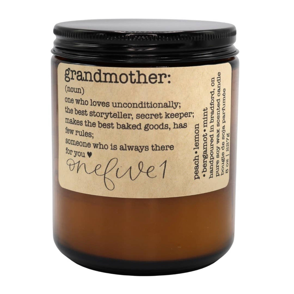 onefive1 - Grandmother definition soy candle MOTHERS DAY GIFT IDEA