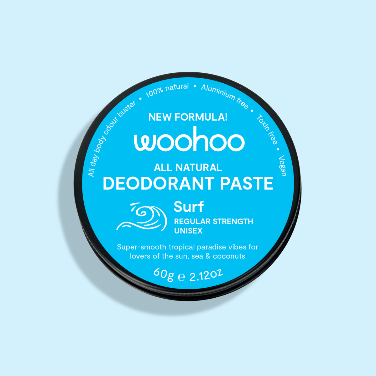 Woohoo Body - Woohoo All Natural Deodorant Paste (Surf) 60g - NEW FORMULA