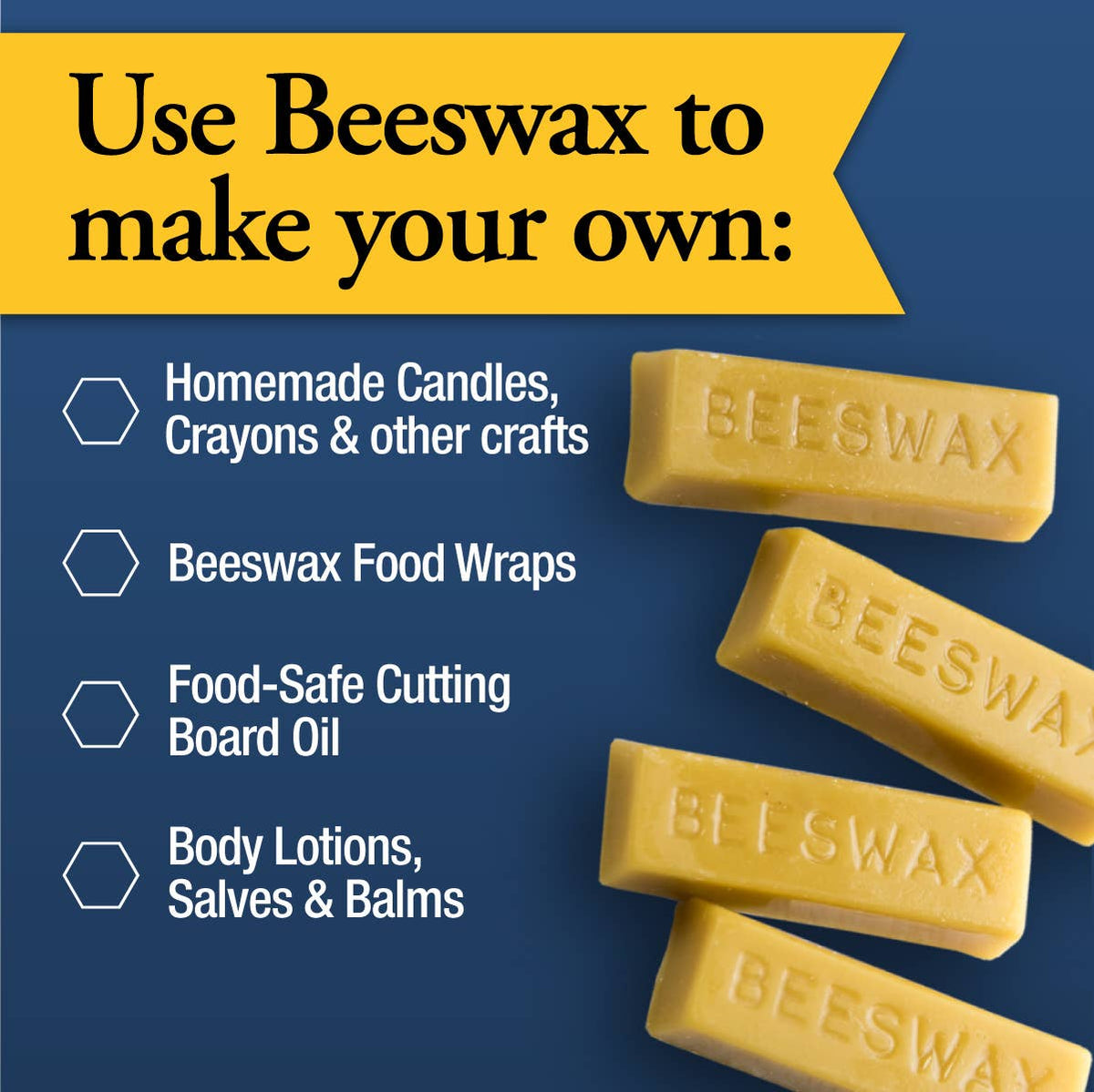 Dutchman's Gold - Beeswax - 1 ounce Bars: 1 oz