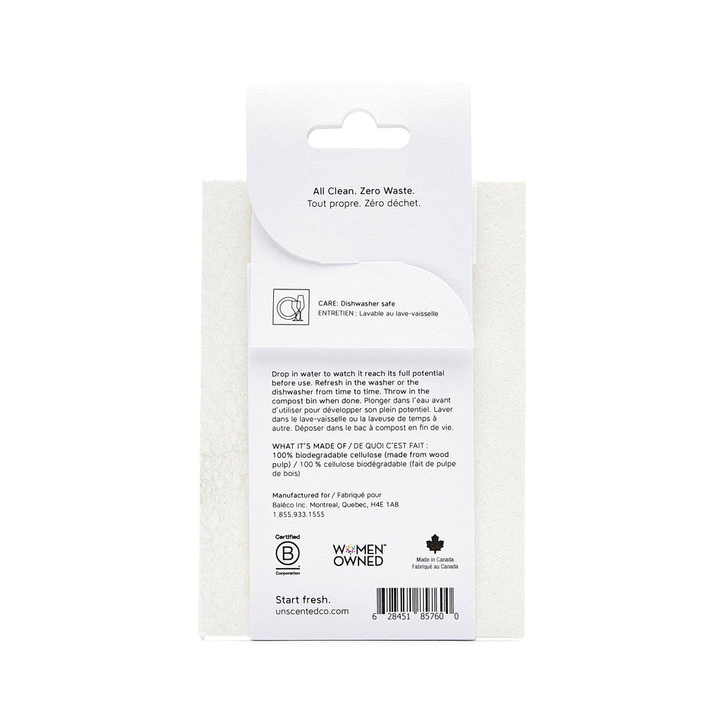 The Unscented Company - TUC x KLIIN | Spongy - Compostable Sponges