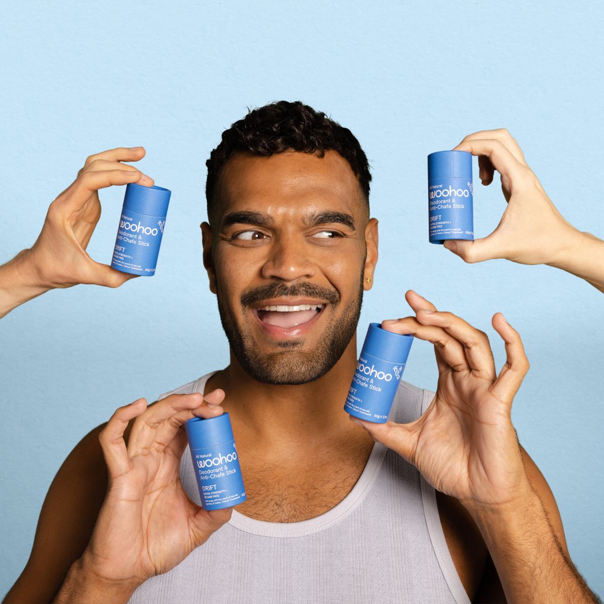 Woohoo Body - Woohoo Natural Deodorant & Anti-Chafe Stick (Drift) 60g