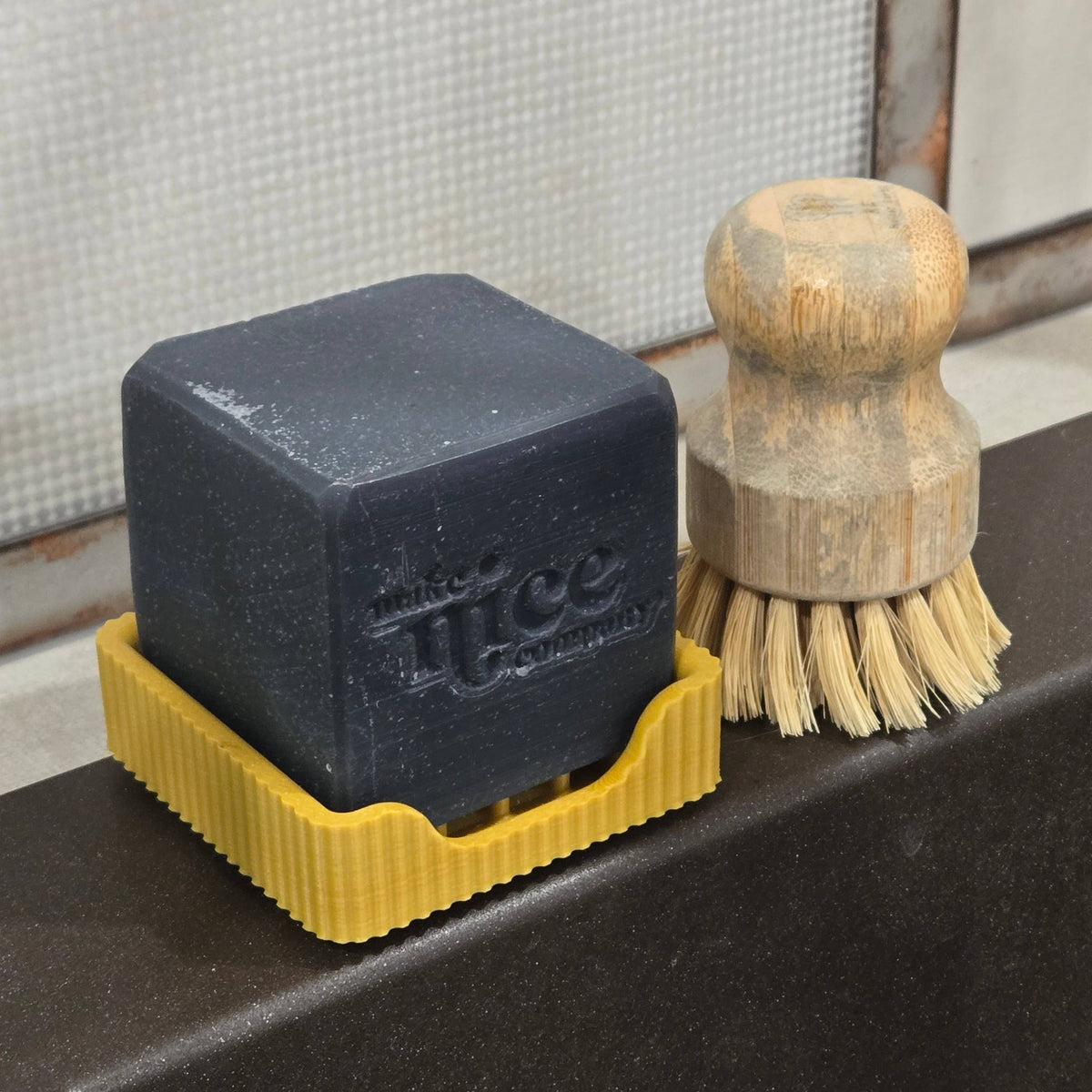 The Rogerie - Solid Dish Soap Holder (for Make Nice blocks): Desert Grass / Large Block