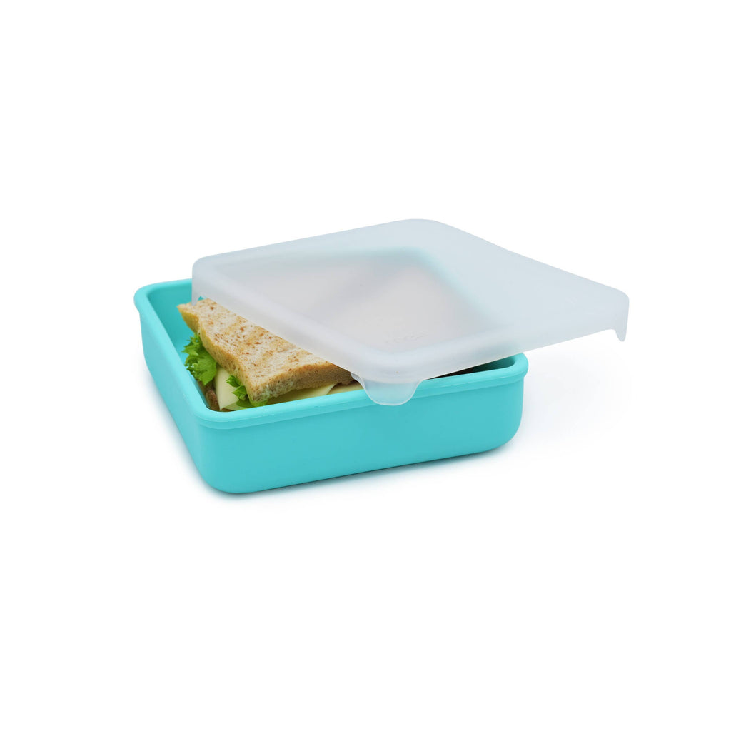 melii - 100% Silicone Sandwich Container: Blue