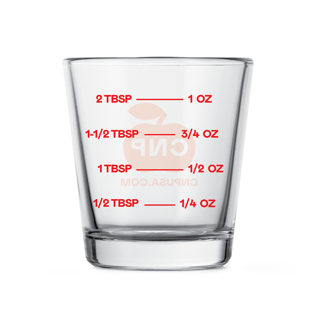 Complete Natural Products - Glass Measuring Cup: Red