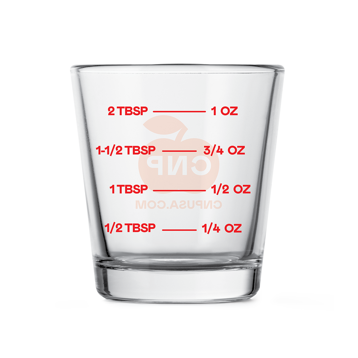 Complete Natural Products - Glass Measuring Cup: Red