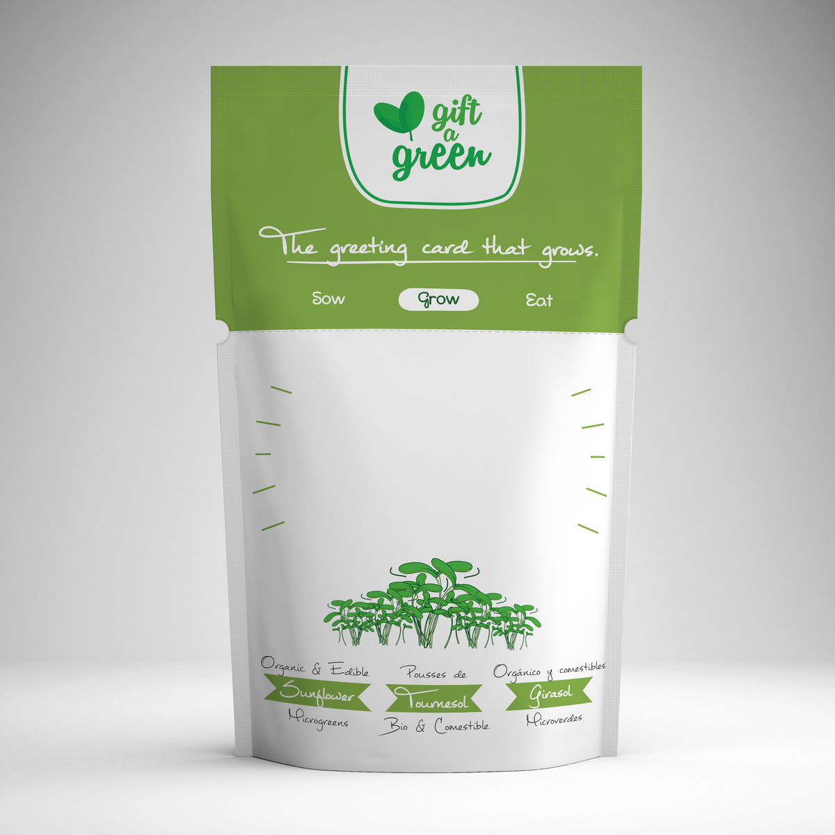 giftagreen - Blank - Write Your Own Message Greeting Card Pouch