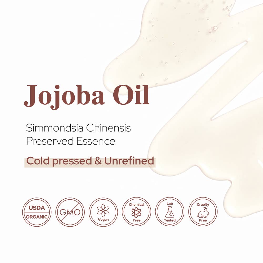Plant of Life - Jojoba Oil | Organic | Skin, Hair, DIY | 100% Pure | Size: 4oz