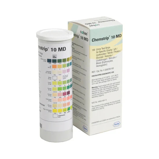 Roche Chemstrip® 10A Urinalysis Test Strips | 100 per Pack