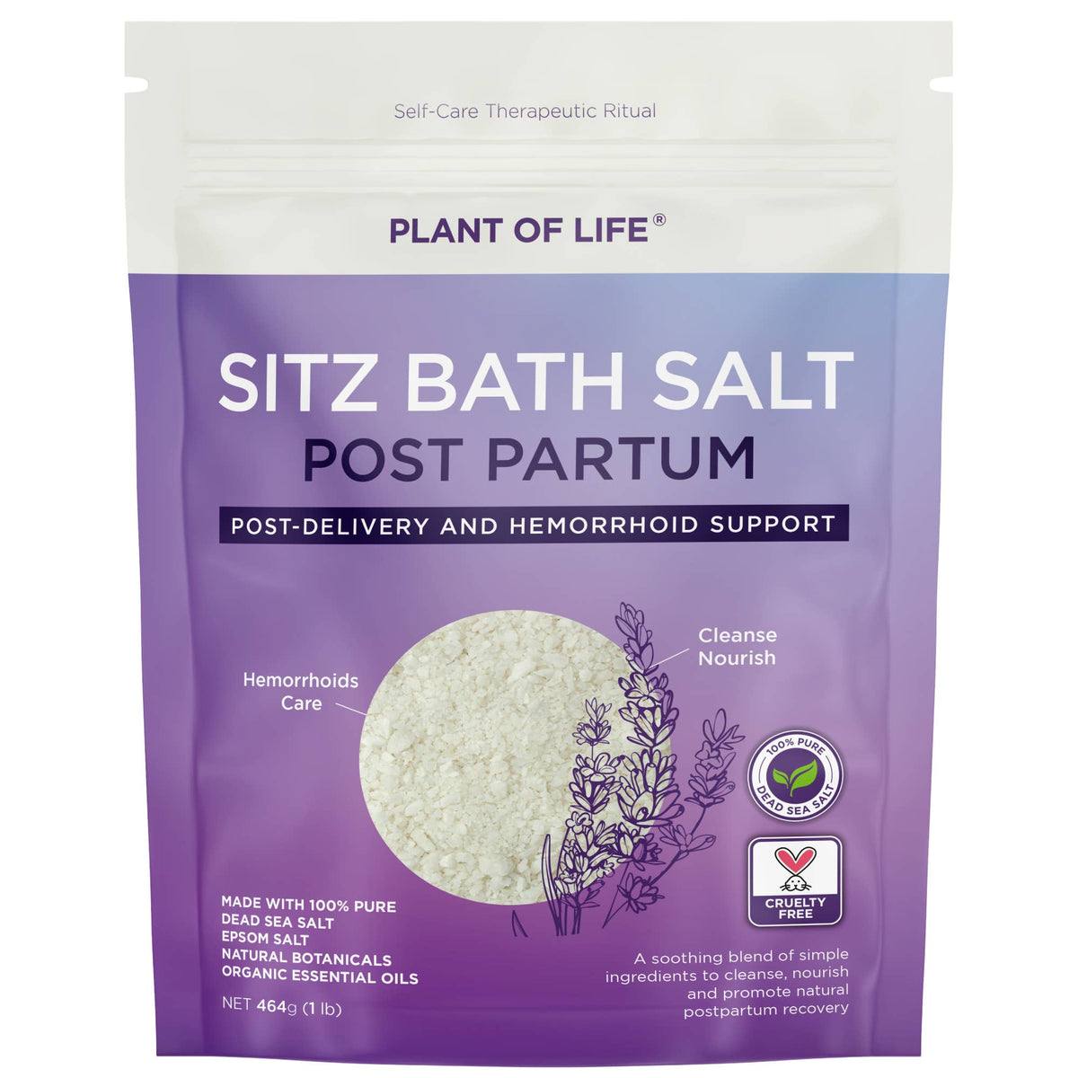 Plant of Life - Postpartum Recovery Bath Soak | Sitz Salt with Epsom Salt