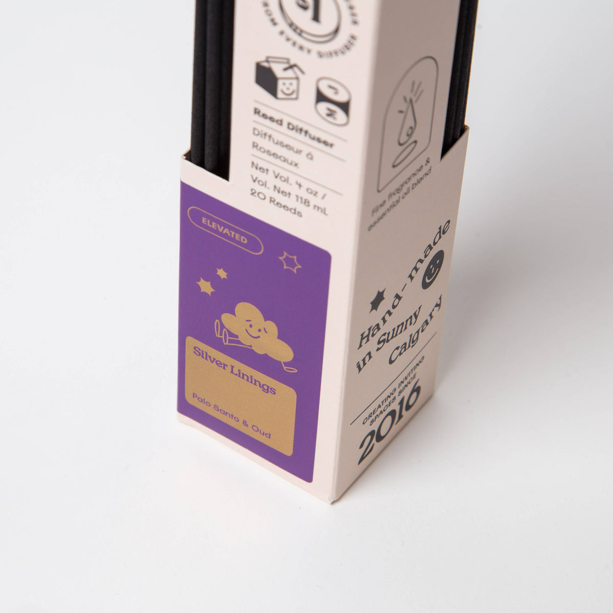 Milk Jar Candle Co. - Silver Linings - Palo Santo & Oud 4 oz Reed Diffuser