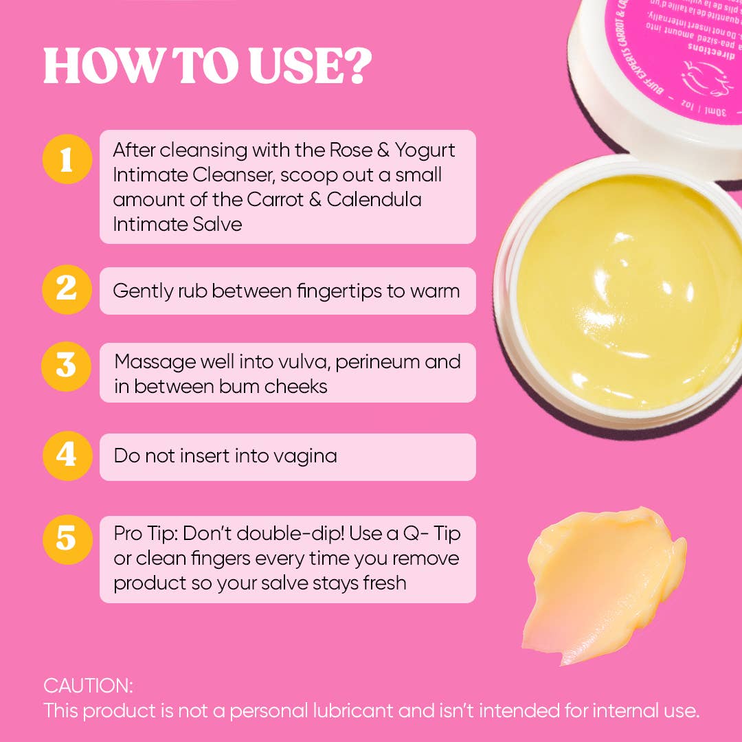 Buff Experts - 🇨🇦 - Carrot & Calendula Intimate Salve - Beegan Vulva Moisturizer
