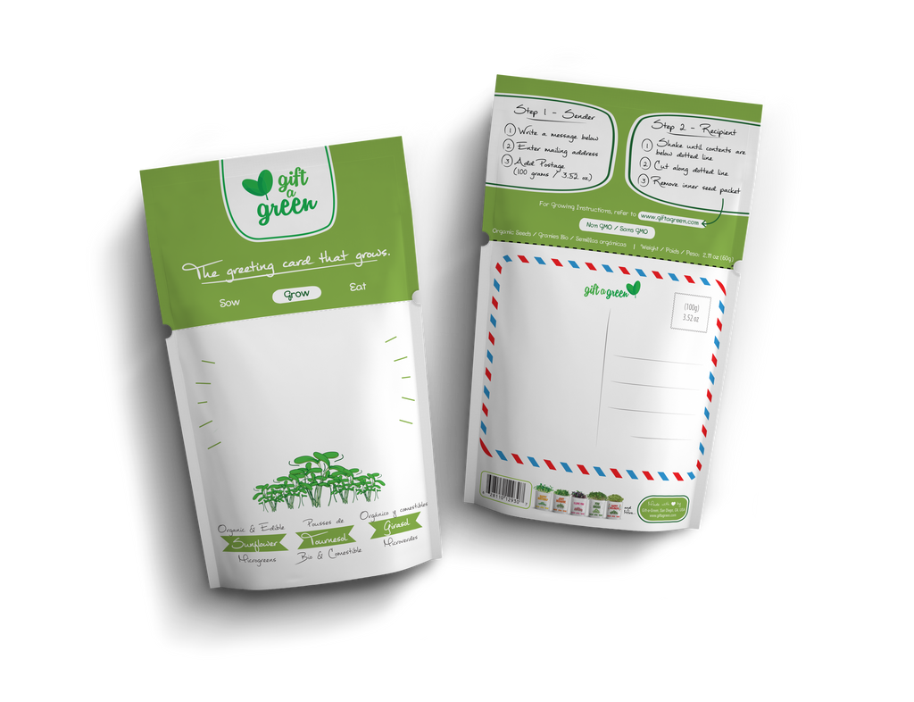 giftagreen - Blank - Write Your Own Message Greeting Card Pouch