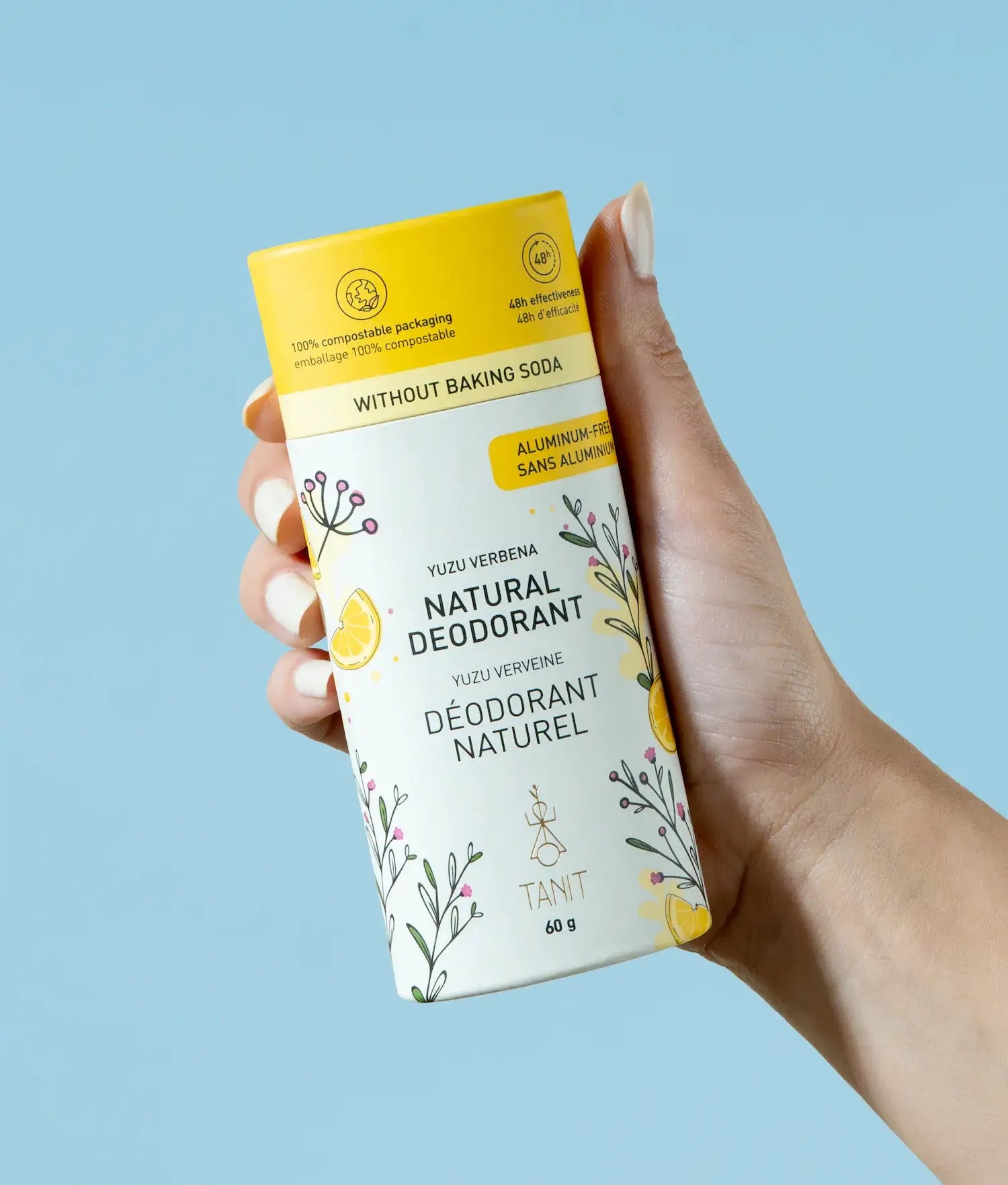 TANIT - Natural Solid Deodorant : Yuzu + Verbena