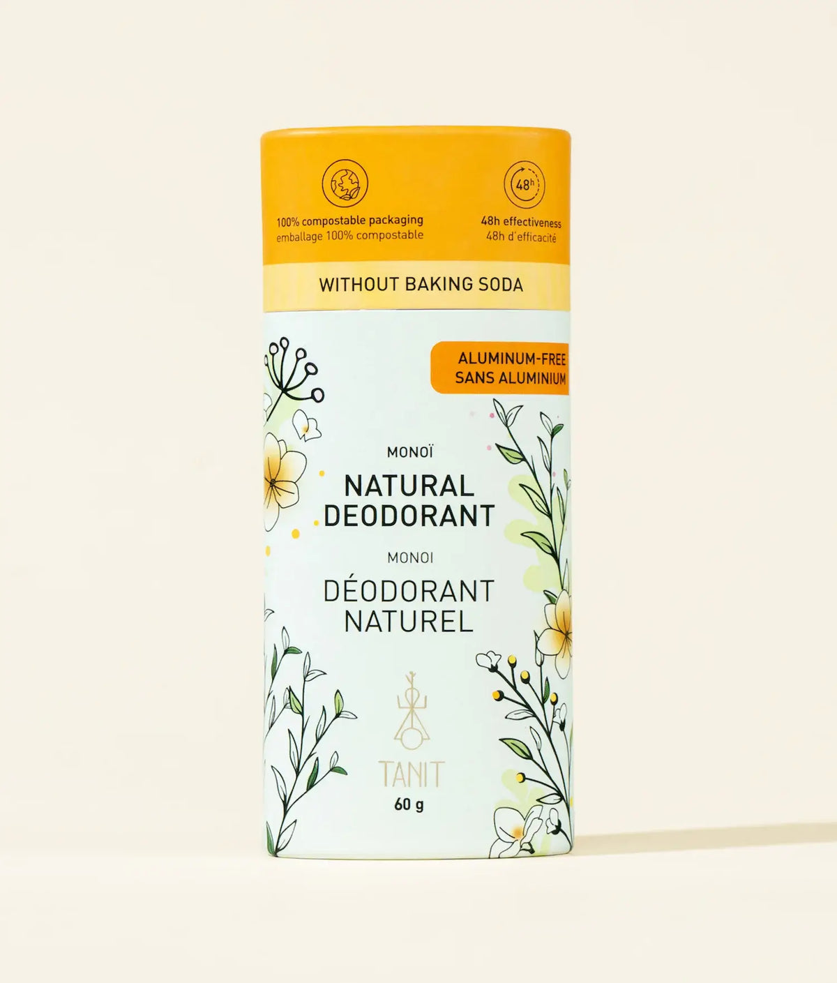 TANIT - Natural Solid Deodorant : Yuzu + Verbena