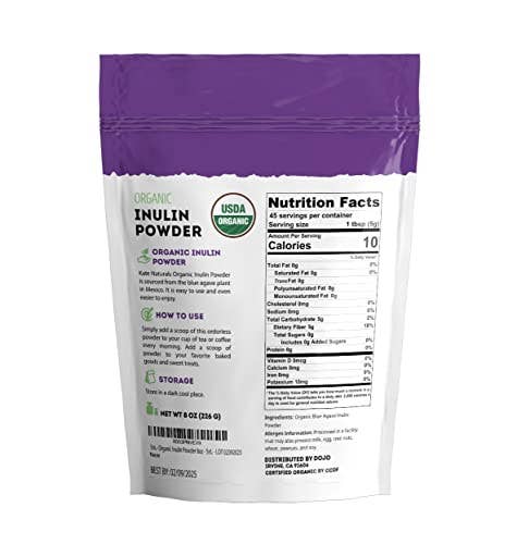 Kate Naturals - Organic Inulin Powder (Blue Agave)