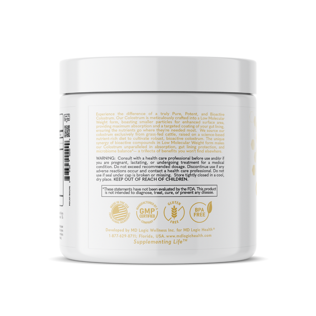 MD Logic Health - Colostrum: 60 Servings - 1 Jar
