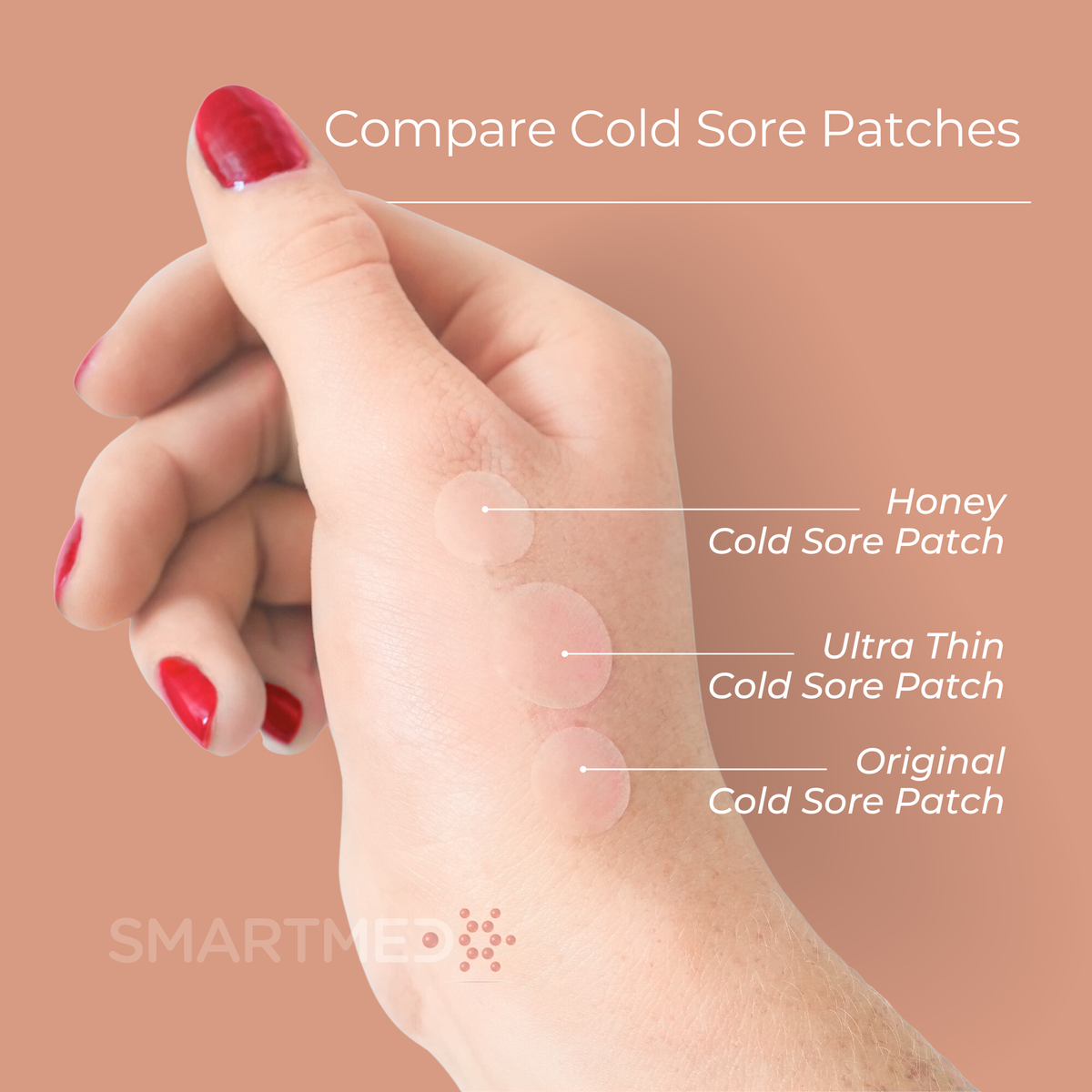 SMARTMED - Smart Cold Sore Treatment Patch with Honey