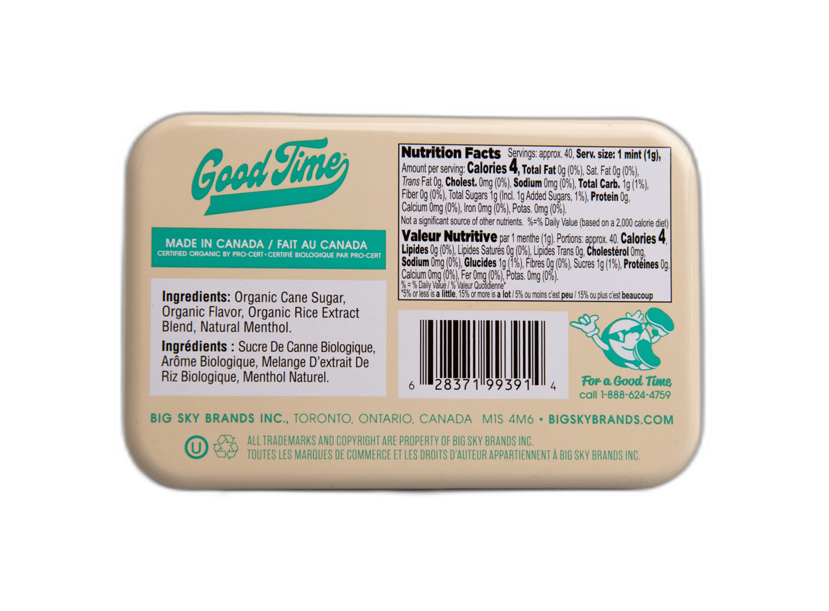 Big Sky Brands - Good Time Organic Mints