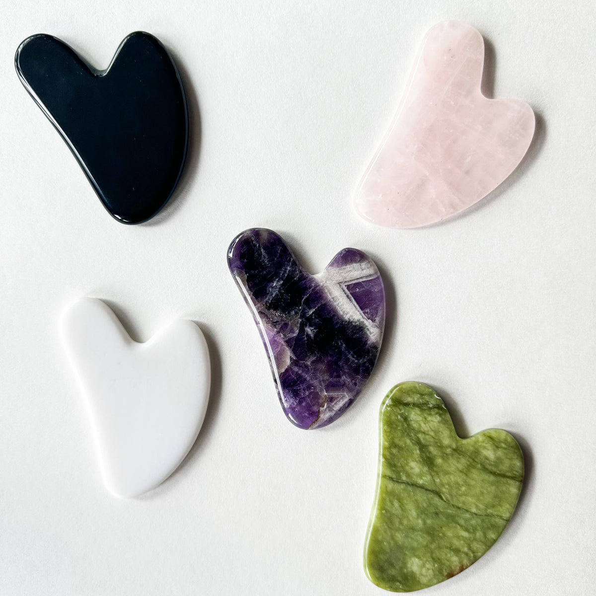 Smile Boutiques - Natural Gua Sha Stone - Facial Massager Stone: Amethyst
