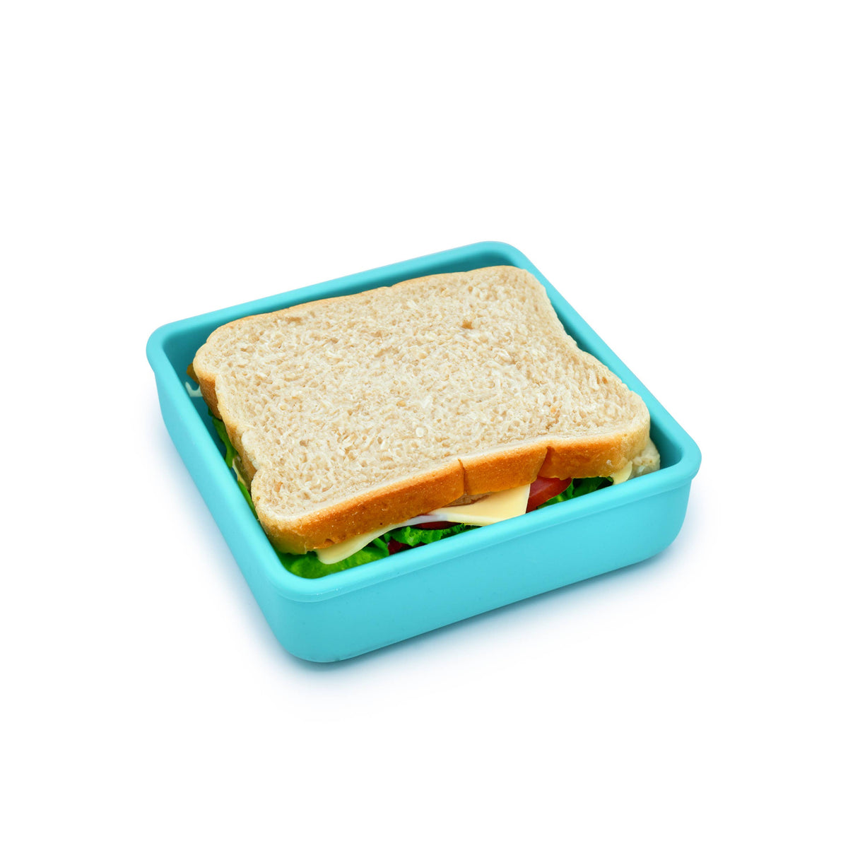 melii - 100% Silicone Sandwich Container: Blue