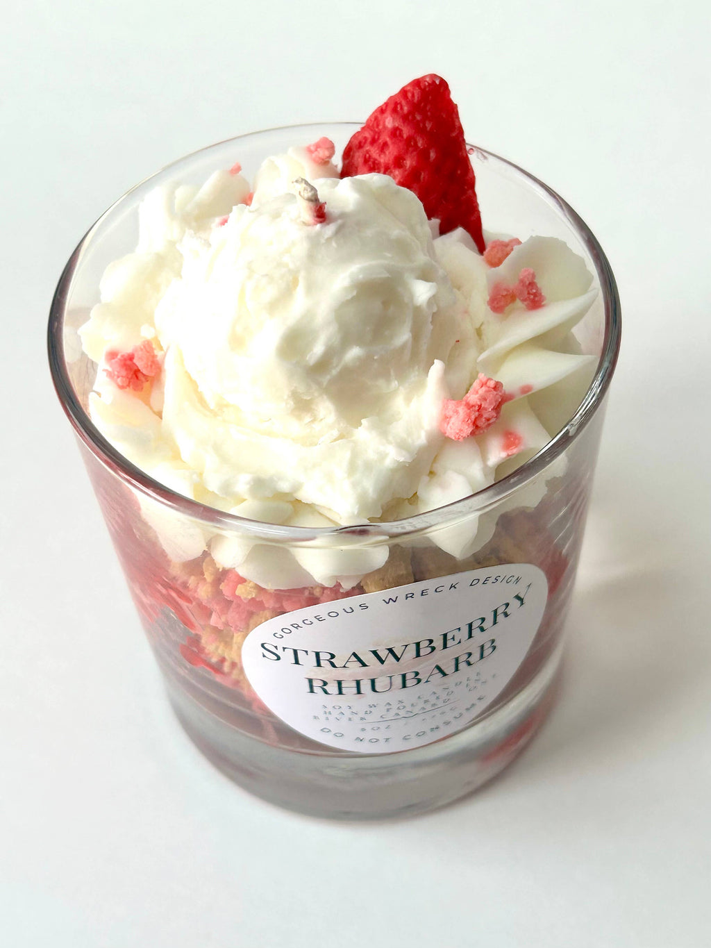 Gorgeous Wreck Design - Strawberry Rhubarb Dessert Candle 