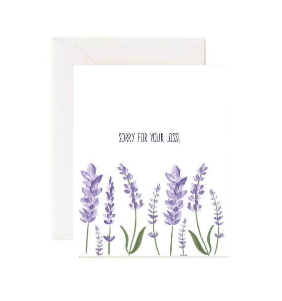 Jaybee Design - Sorry For Your Loss - Greeting Card