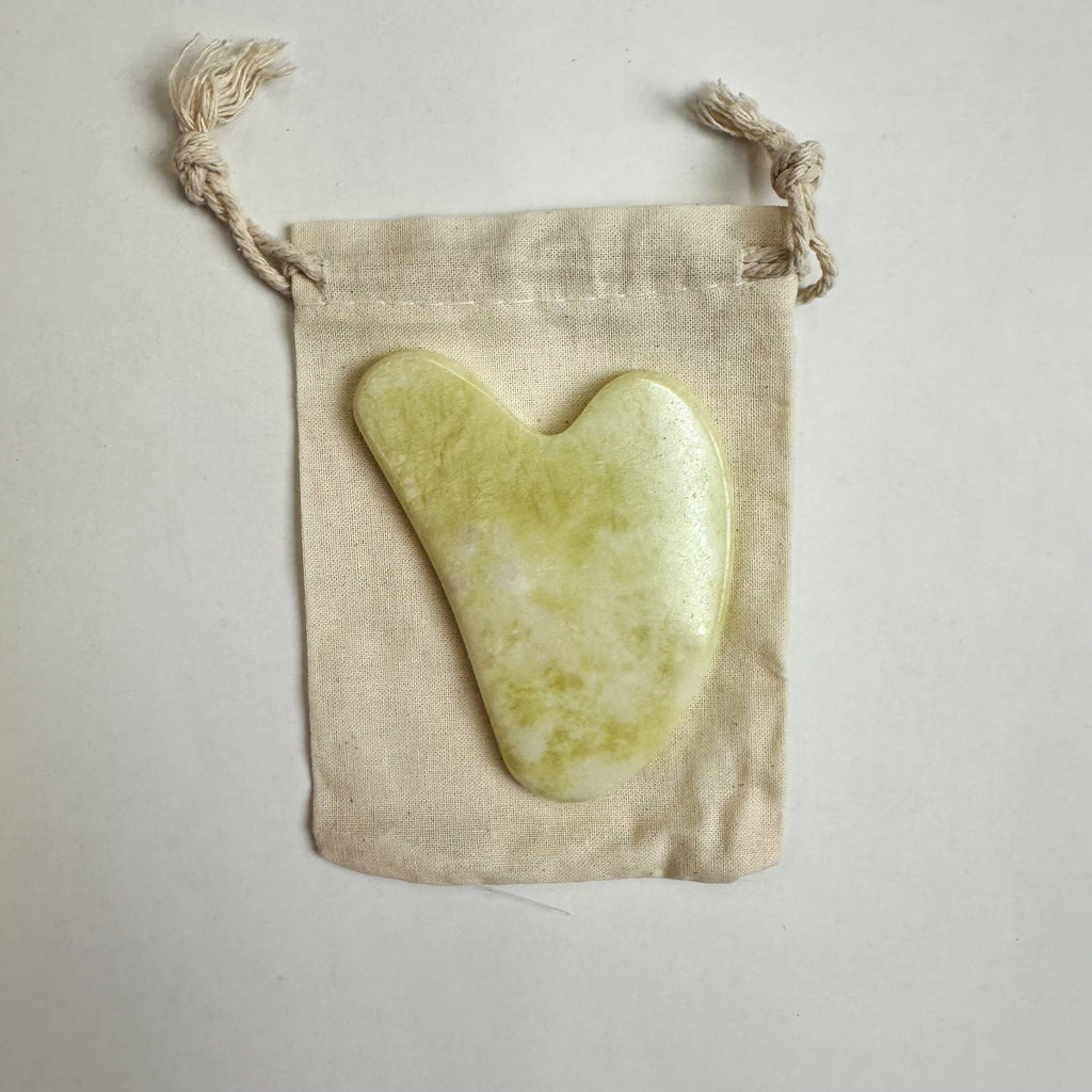 Smile Boutiques - Natural Gua Sha Stone - Facial Massager Stone: Amethyst