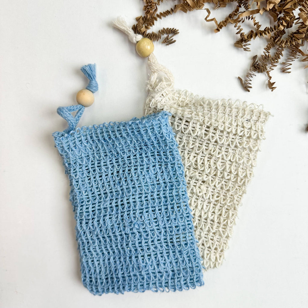 Smile Boutiques - Biodegradable Natural Sisal Soap Bags: Ivory Mesh