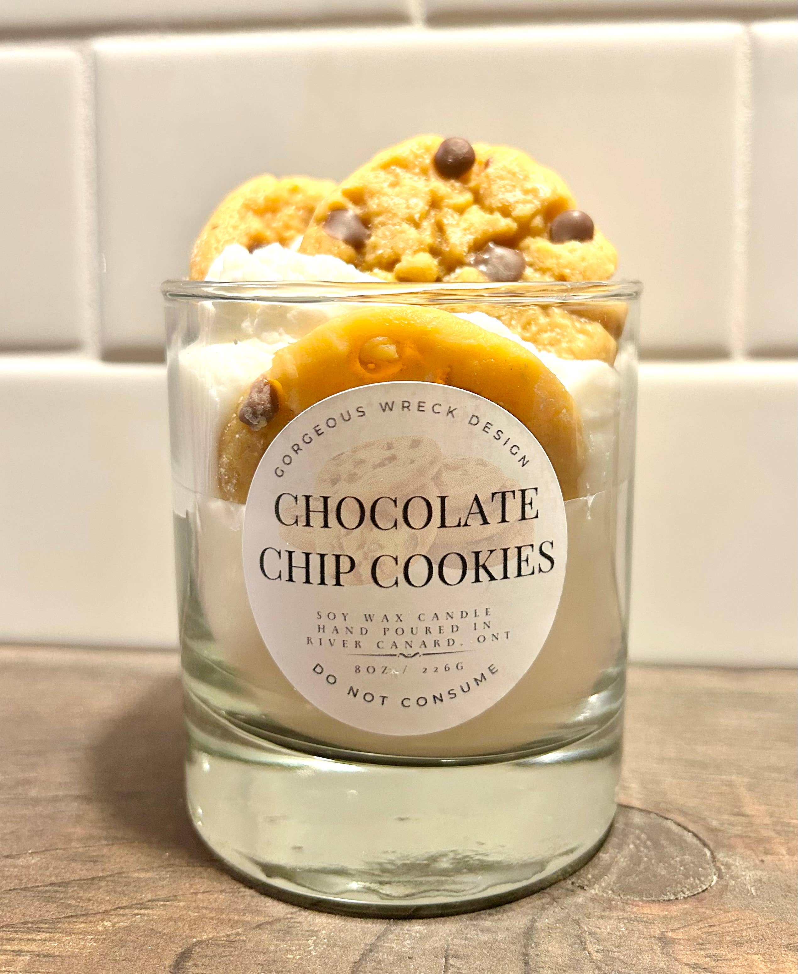 Gorgeous Wreck Design - Chocolate Chip Cookie Dessert Candle