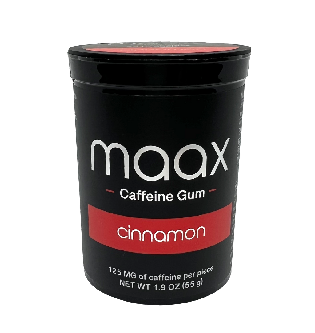 Maax Caffeine Gum | 125mg per piece | 25 pieces per bottle