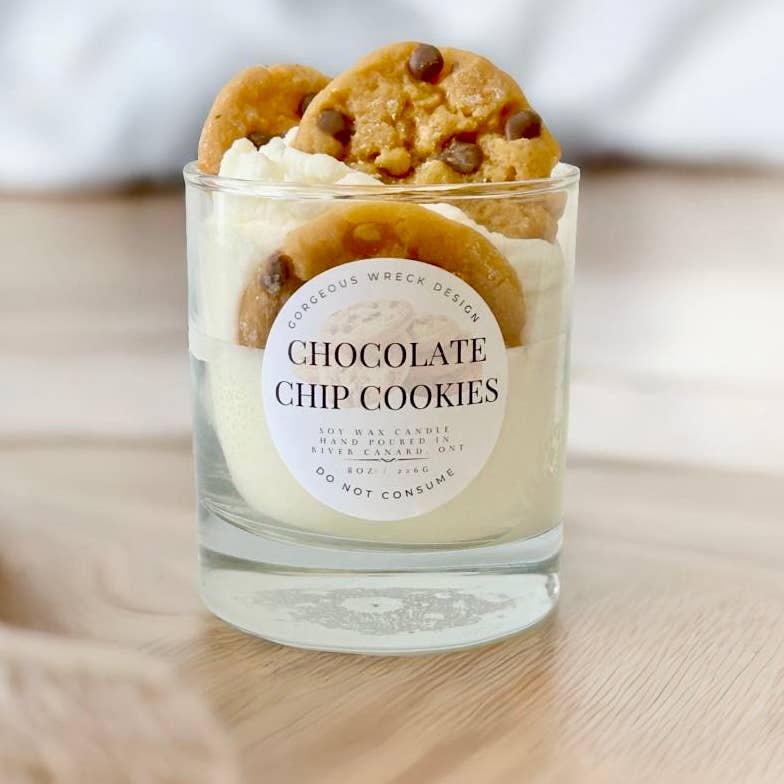 Gorgeous Wreck Design - Chocolate Chip Cookie Dessert Candle