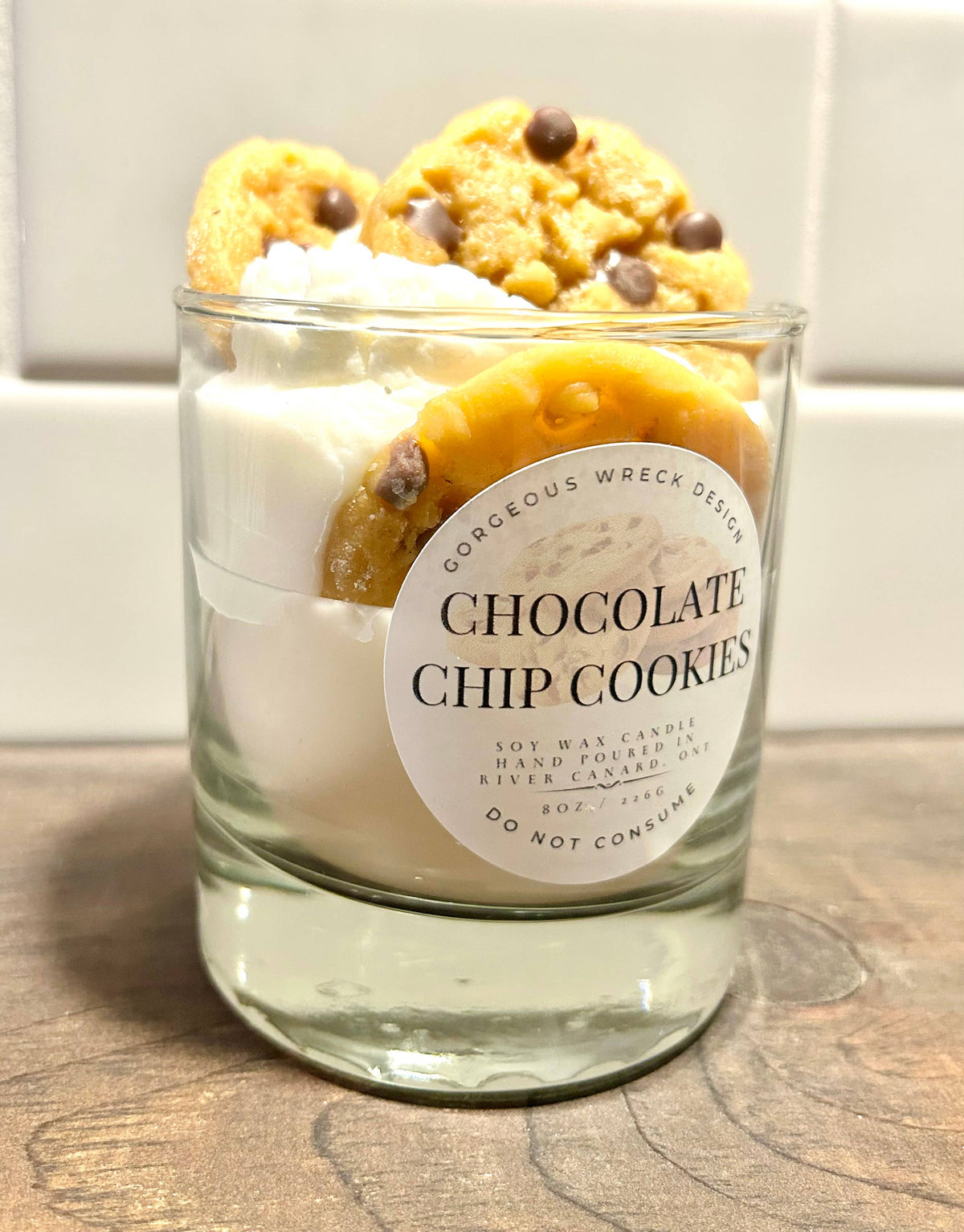 Gorgeous Wreck Design - Chocolate Chip Cookie Dessert Candle