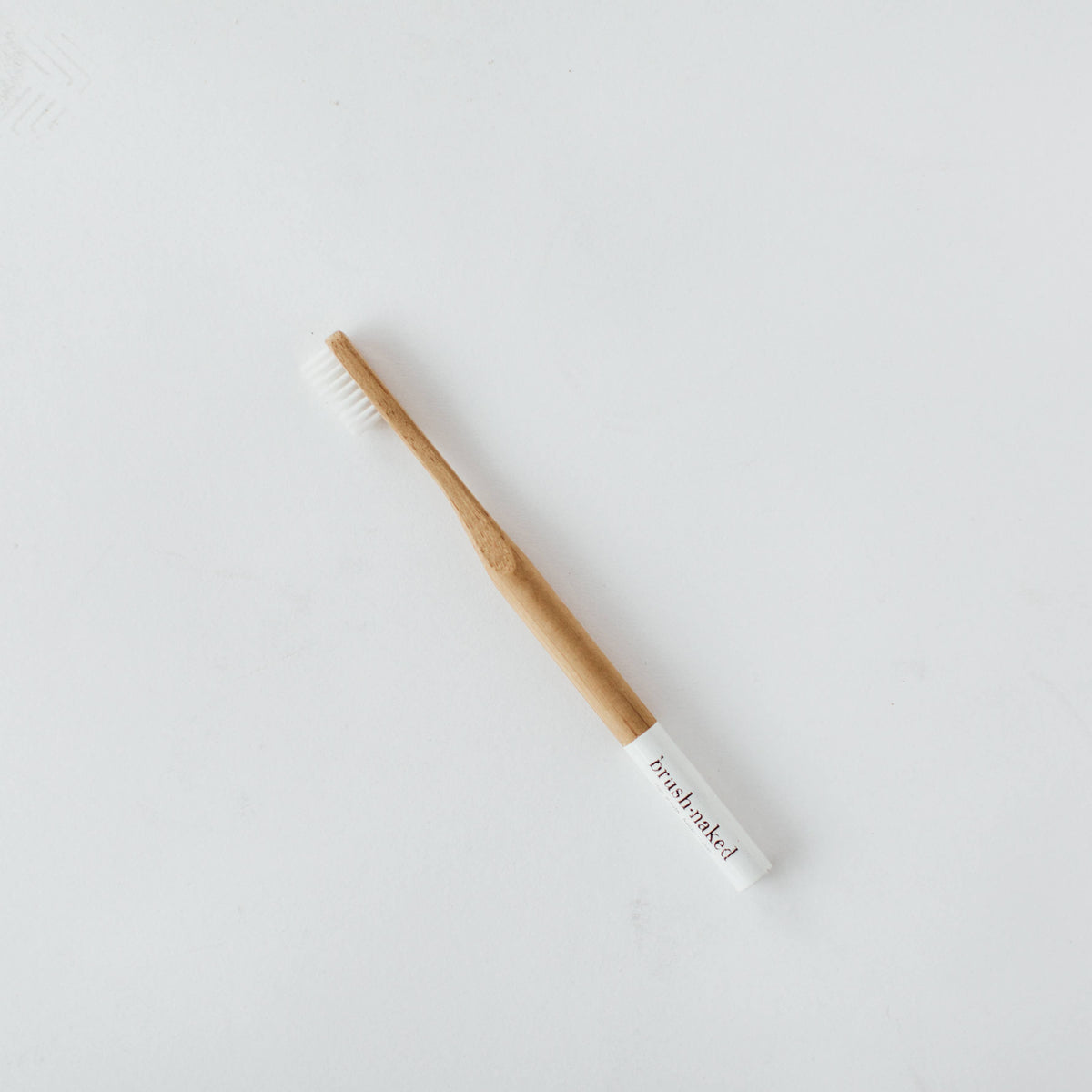 Brush Naked - Adult Medium Nylon Toothbrush: White