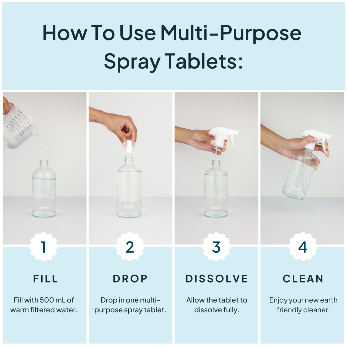 NATURE BEE - Sweet Citrus Concentrated Multi-Purpose Cleaner Refill Kit