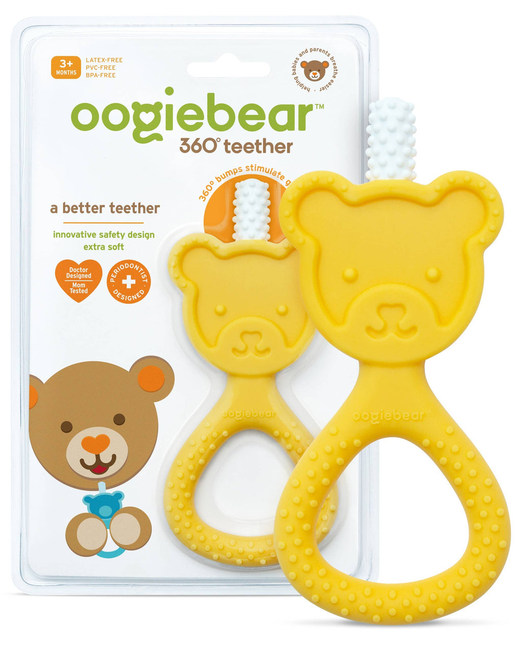oogiebear - Oogiebear 360˚ Teether: Yellow