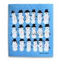 Badger & Burke - Holiday Snowmen Sponge Cloth / Swedish Dishcloth