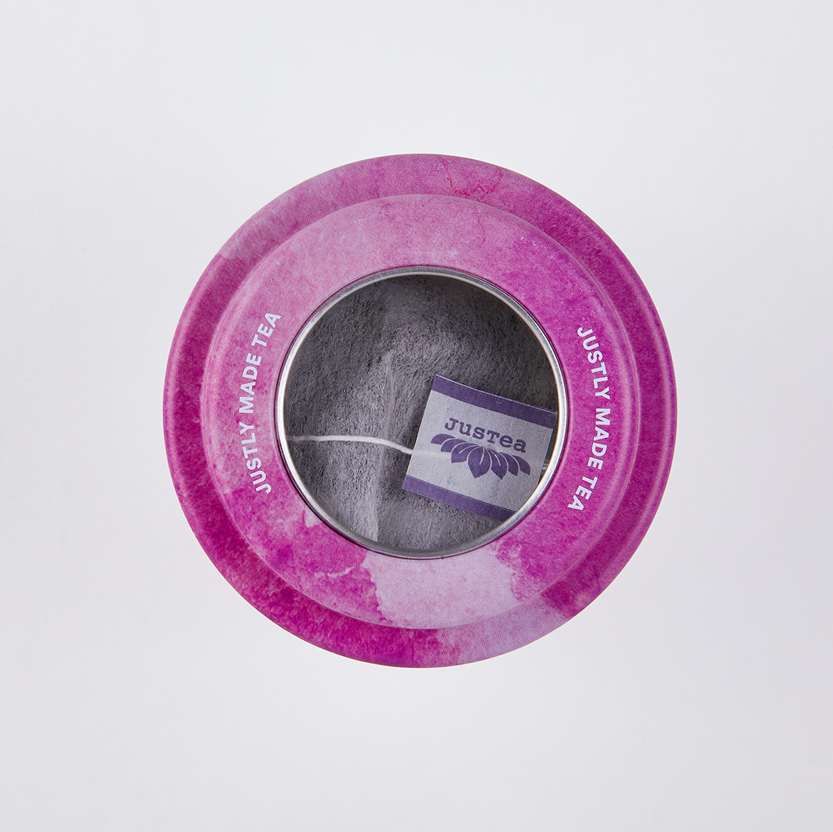 JusTea - Purple Jasmine Tea Bag Tin - Organic, Fair-Trade, Purple Tea