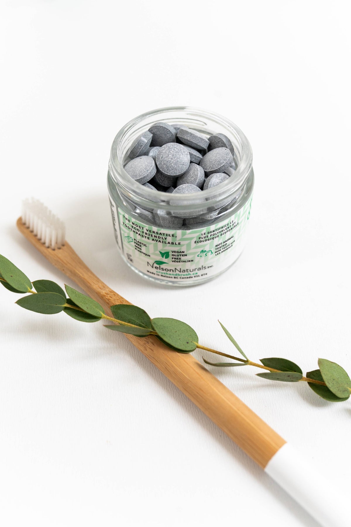Crush & Brush Toothpaste Tablet - Mint CHARCOAL 60g/2.2oz
