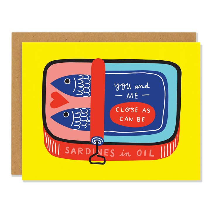 Badger & Burke - Sardines - Love & Friendship Card