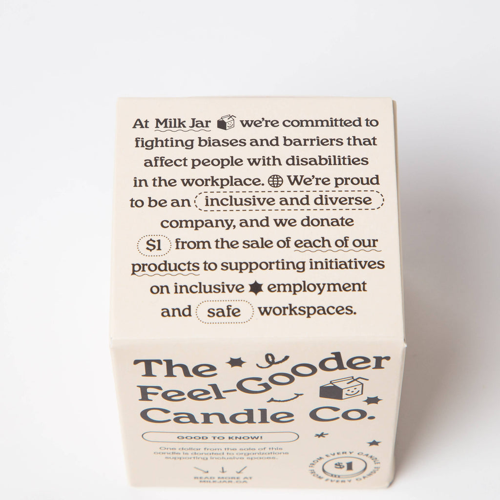 Milk Jar Candle Co. - Fresh Laundry - Rain, Cotton & Vanilla Coco Soy 8oz Candle